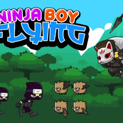Ninja Boy Flying