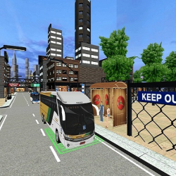 City Coach Bus Passenger Driving :Bus Parking 2021