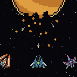 Galactic Pixel Storm