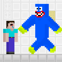 Noob vs Blue Monster