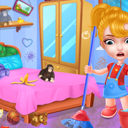 Baby Doll House Cleaning Game