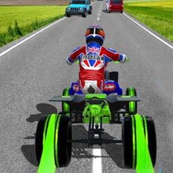ATV Quad Bike Traffic Rider