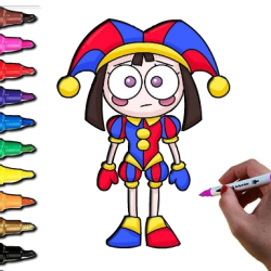 Pomni Coloring Time