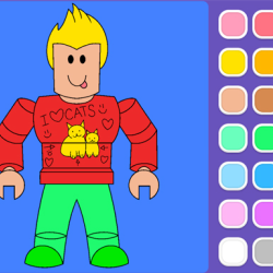 Roblox Coloring Game