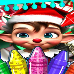 Christmas Elves Coloring Game