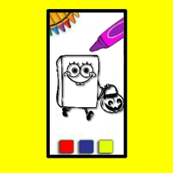 SpobgeBob Halloween Coloring Book