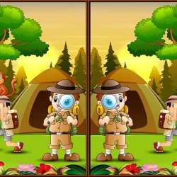 Spot 5 Differences Camping
