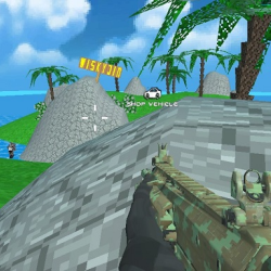 Blocky Combat SWAT Desert Storm Zombie