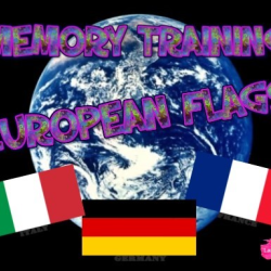 MEMORY TRAINING. EUROPEAN FLAGS