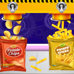 Potato Chips Factory Games For Kids