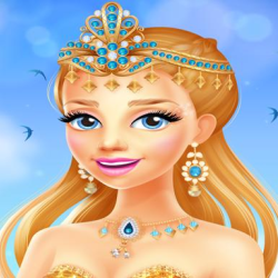 Princess Cool - Coloring Street Book Paint Game