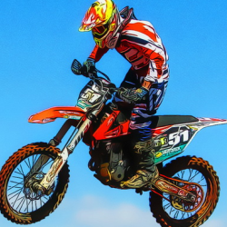 Flying Dirt Bike Stunts Puzzle