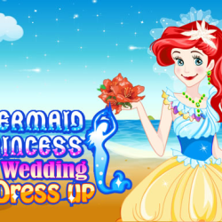 Mermaid Princess Wedding Dress up