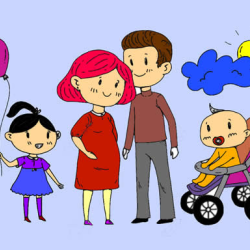 Happy Family Coloring Book