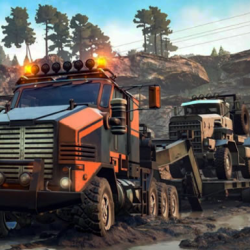 Trucks in Mud Jigsaw