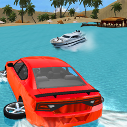 Water Slide Car Race