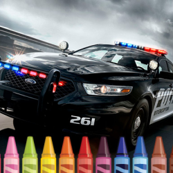 Police Cars Coloring