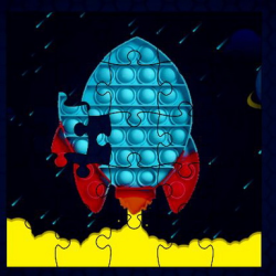 Pop It Rockets in Space Jigsaw