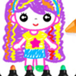 Drawing Games For Girls - Color And Glitter