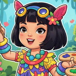 Jungle Girl: Coloring Pages