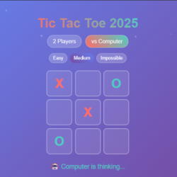 Tic Tac Toe 2025